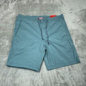 Unionbay Mens Drawstring Casual Shorts Size 34 Blue a0328